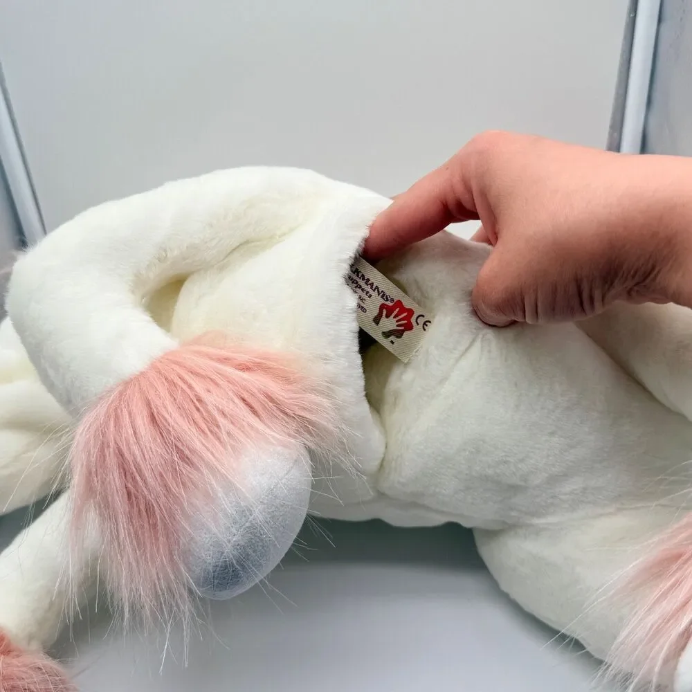 Folkmanis Unicorn with Music Box Hand Puppet Realistic Toy Large Sounds Medieva